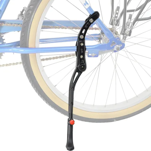 Lumintrail, soporte de montaje central para bicicleta, pie de apoyo, ajustable, aleación de aluminio, se adapta a 24"-28"...