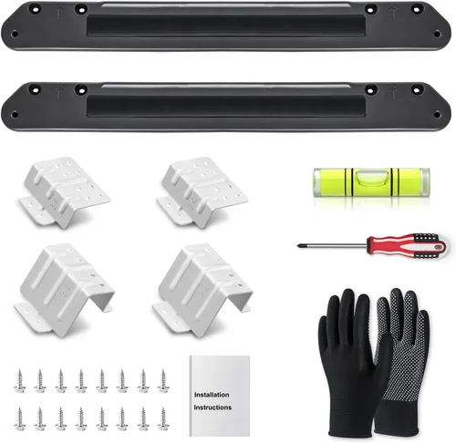 Miniatura 8 de [Patentado] Kit de apilamiento GFA28KITN para GE Kit de soporte de pila de lavadora y secadora de 28 pulgadas de ancho, compatible con lavadoras