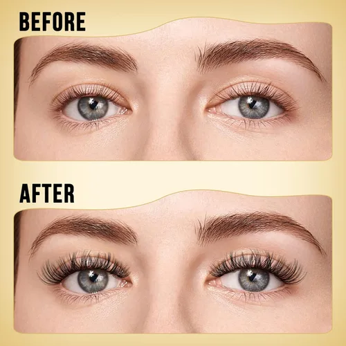 Miniatura 4 de QUEWEL Extensiones de pestañas en racimo de 320 unidades, pestañas rizadas 50D, C, mezcla de pestañas individuales de 0.47 a 0.70 pulgadas, racimos