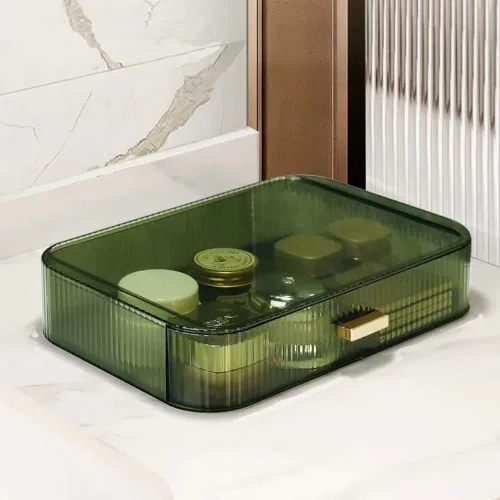 Miniatura 10 de Organizador de maquillaje con cajones apilables, organizadores y almacenamiento para tocador de baño, ideal para escritorios y cómodas, excelente