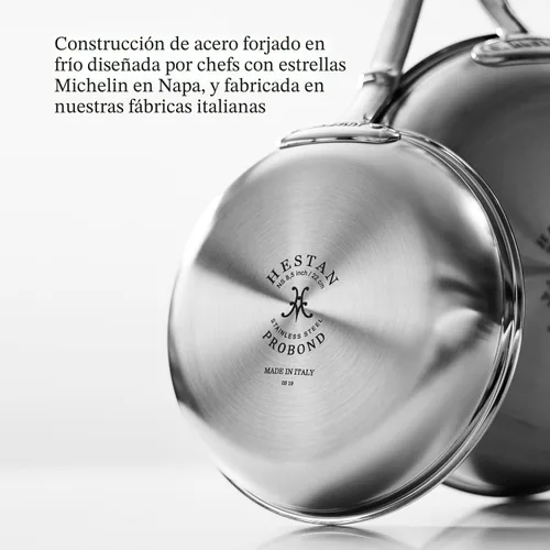 Miniatura 6 de Hestan ProBond TITUM forjado – Acero inoxidable revestido profesional, antiadherente, sartén (8.5 pulgadas), compatible con inducción, fabricado sin
