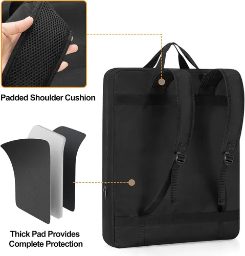 Miniatura 4 de HODRANT Bolsa de almacenamiento para paneles solares, mochila de viaje compatible con Jackery SolarSaga 100W 100X 200W, funda de transporte