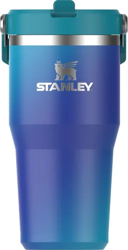 Miniatura 98 de Stanley IceFlow - Vaso con pajilla abatible con asa, de 20 onzas, tapa giratoria y popote abatible, botella de agua resistente a fugas, acero