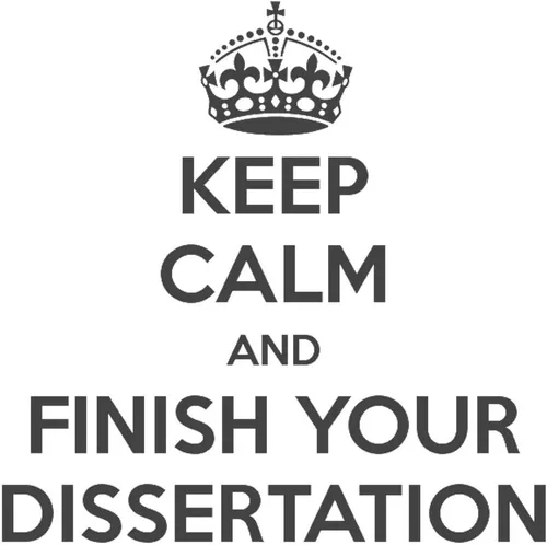 Miniatura 2 de CafePress Taza de café de cerámica con texto en inglés «Keep Calm And Finish Your Dissertation», de 11 oz (11.0 fl oz)