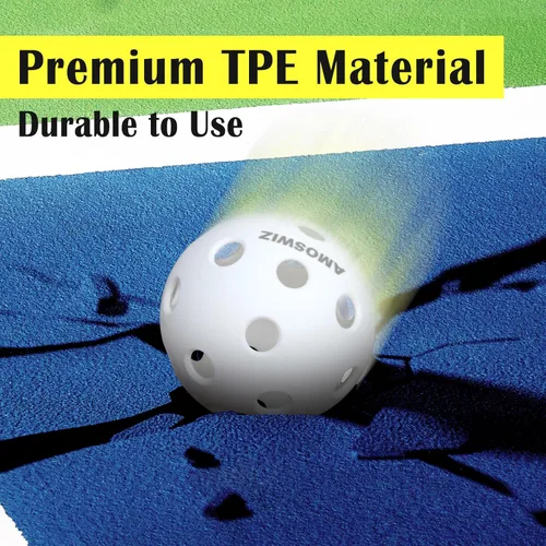 Miniatura 5 de Indoor Pickleball Balls, 6/12 Pack of 26 Holes Pickleballs, USAPA Approved Indoor Pickleballs Set, High Visibility Durable Pickle Balls for Training
