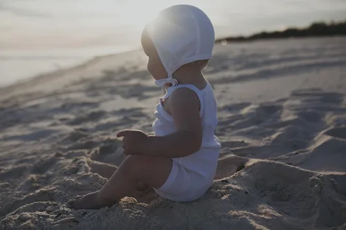 Miniatura 6 de Amoureux Bebe - Gorro de punto para bebé, 100% algodón, muy suave, color turco (Baby Pilot Cap)