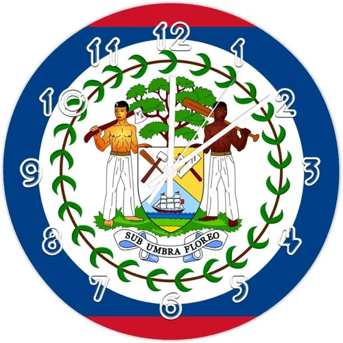 Miniatura 15 de Reloj de pared de Bélgica - Reloj de pared con bandera de Bélgica para dormitorio, sala de estar, oficina, escuela, decoración artística de pared