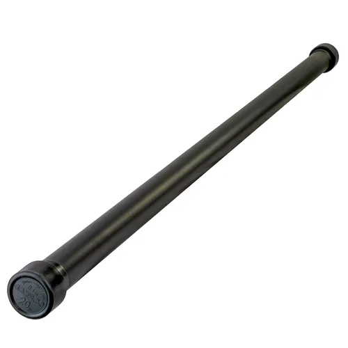 CanDo Jumbo WaTE Bar - Barra de ejercicio con peso de 20 libras, color negro, para entrenamiento de fuerza, tonificación y terapia física
