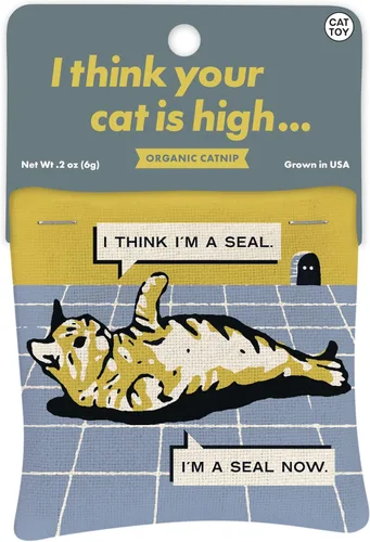 Miniatura 12 de Blue Q I Love My A'hole Cat Catnip Toys - Juguetes duraderos para gatos para morder, hierba gatera orgánica cultivada en Estados Unidos, suministros