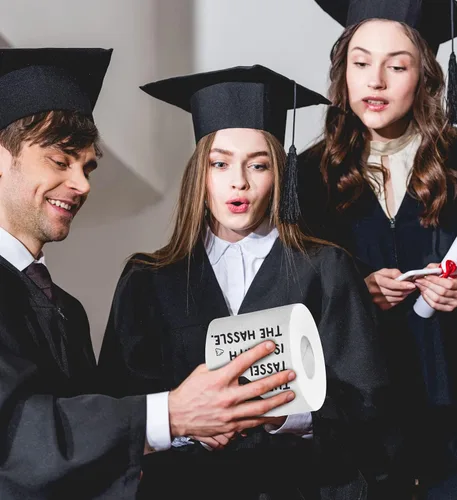 Miniatura 6 de Printed TP The Tassel is Worth The Hassle - Papel higiénico impreso con texto en inglés "The Tassel is Worth The Hassle", divertido rollo de papel