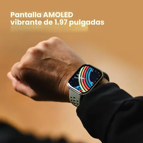 Miniatura 2 de Amazfit Bip 6 - Reloj inteligente de 46mm, batería de 14 días, pantalla AMOLED de 1.97 pulgadas, GPS y mapas gratuitos, AI, llamada y mensaje Negro