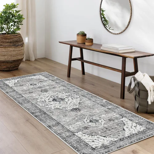 Miniatura 79 de Alfombras de área de 5 x 8 pies para dormitorio, alfombra lavable de 5 x 8, alfombra vintage grande, antideslizante, alfombra bohemia para sala