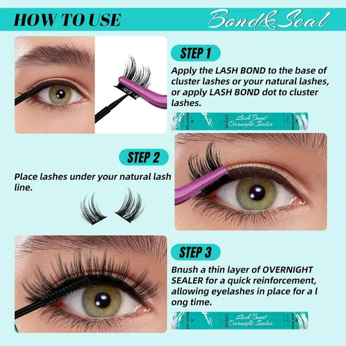 Miniatura 6 de Lash Bond and Seal Pegamento para Racimos de Pestañas House of Lash Racimos Bond y Sellador Overnighter 12ml Larga Duración 72 Horas Pegamento Negro