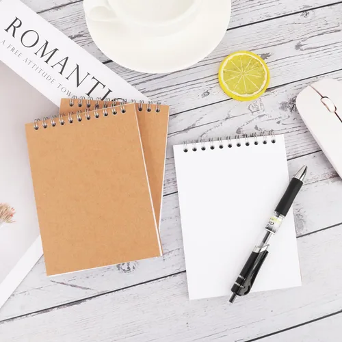 Miniatura 4 de Paquete de 25 cuadernos de bocetos A6, cuaderno de bocetos en espiral A6 de 5.7 x 4 pulgadas, diario de naturaleza y dibujo, duradero, portátil