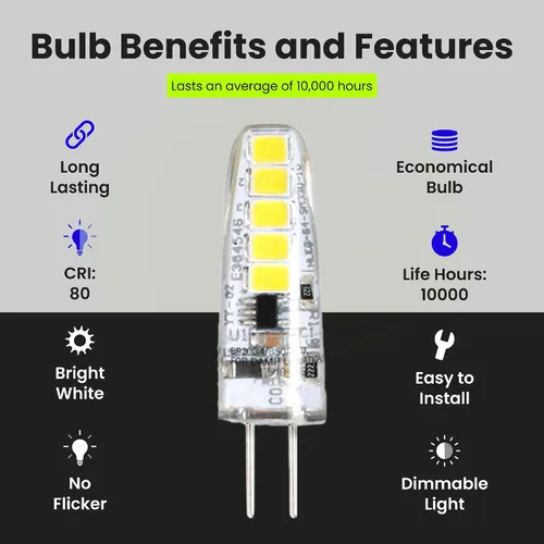 Miniatura 4 de Feit Electric Bombilla LED G4, regulable, equivalente a 20 W, 12 V, 3000 K blanco cálido, 170 lúmenes, 10.000 horas, cápsula de repuesto de bombilla