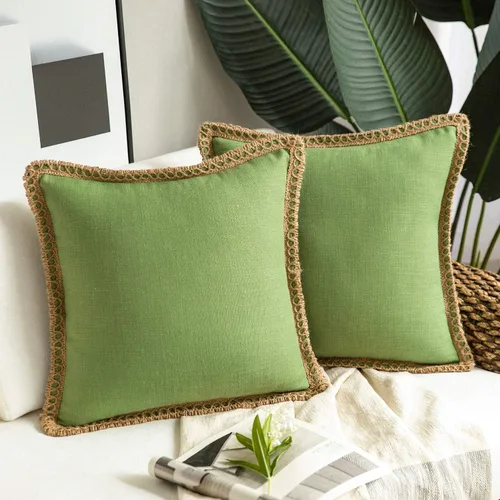 Miniatura 51 de Phantoscope Farmhouse - Fundas de almohada decorativas para exteriores, Poliéster & Mezcla de poliéster, Beige, 18" x 18