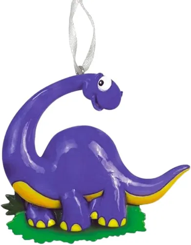 Miniatura 2 de Adorno de Navidad de dinosaurio 2025 – Recuerdo personalizado de T-Rex para niños – Divertida decoración de vacaciones de animales jurásicos