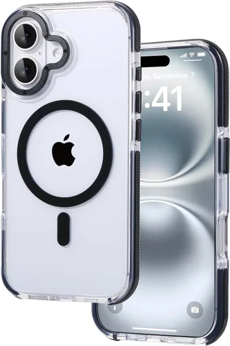 Miniatura 108 de Tigowos Magnetic Guardian - Funda diseñada para iPhone 11 Pro [probada en caídas de grado de 10 pies y compatible con MagSafe] Funda delgada Negro