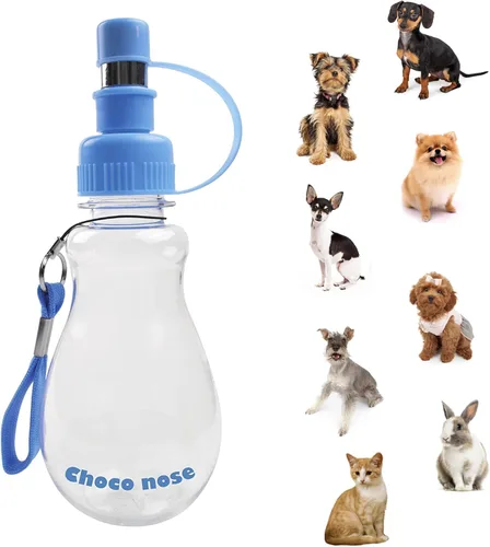 Miniatura 11 de Choco Nose Botella patentada sin goteo para perros/alimentador para perros/gatos y otros animales de tamaño pequeño-mediano - para jaulas, jaulas