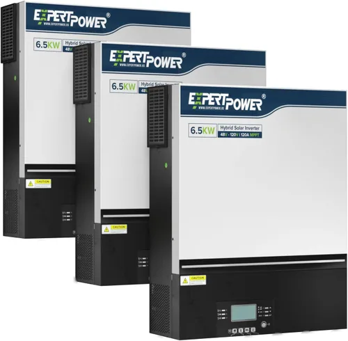 Miniatura 9 de ExpertPower Inversor solar híbrido de 6500 W 48 V - 120 V Controlador solar MPPT de 120 A Fase dividida de 120 V/240 V (2 unidades necesarias)