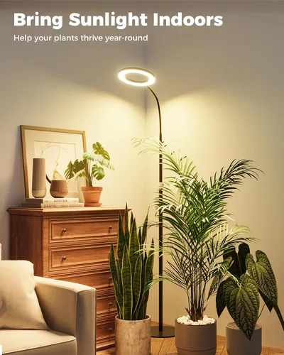 Miniatura 3 de Bamworld Luces de cultivo para plantas de interior, luces de plantas de espectro completo para cultivo en interiores, lámpara de cultivo de piso