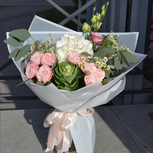 Miniatura 5 de Jutieuo 20 hojas de papel de regalo blanco, papel floral coreano translúcido impermeable para ramos de flores, embalaje de regalo, suministros