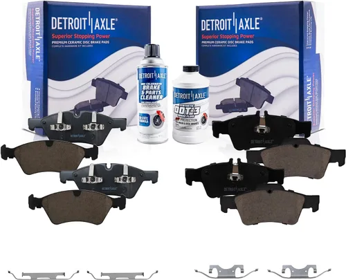 Miniatura 19 de Detroit Axle - Zapatas de freno traseras para Chevrolet Aveo Aveo5 Spark Pontiac G3 Suzuki Swift+ Reemplazo de zapatas de freno semimetálicas