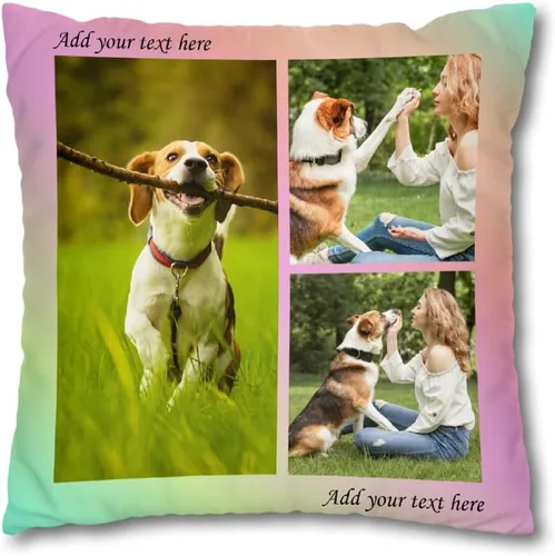 Miniatura 12 de Almohada personalizada para cargar imagen de pareja para regalo de cumpleaños de boda, almohada personalizada para novia novio