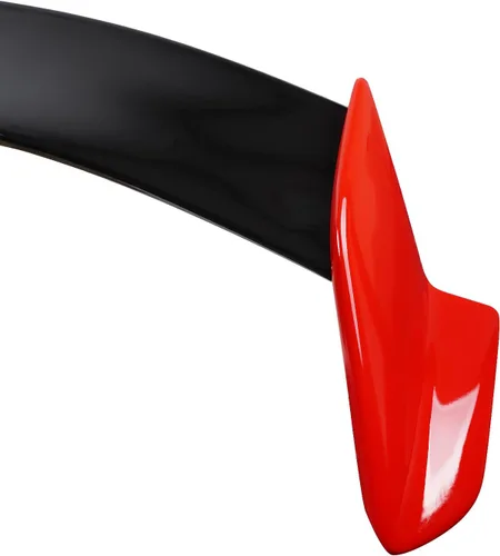 Miniatura 7 de Compatible con Honda Civic Hatchback 2016 2017 2018 2019 2020 2021 2 tonos rojo negro tipo R estilo alerón necesita montaje simple