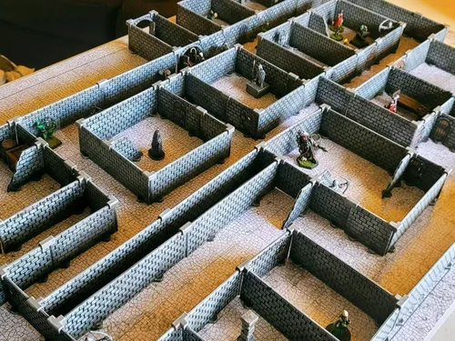 Miniatura 7 de Dirt Cheap Dungeons Adaptadores Diagonales Expansión TT RPG Terrain Building para Calabozos y Dragones, Pathfinder, Juegos de Guerra y mucho más
