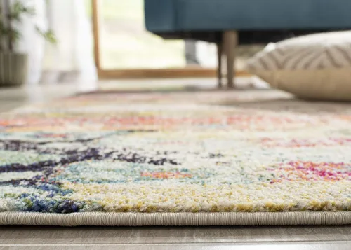 Miniatura 7 de SAFAVIEH colección Monaco - Alfombra larga estilo boho chic con detalles tribales y diseño desgastado, no desprende pelusa y de fácil cuidado, ideal