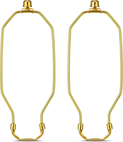 Miniatura 21 de Juego de 2 soportes desmontables para arpa de lámpara de 7 pulgadas para lámparas de mesa y de pie, soporte resistente para pantalla de lámpara