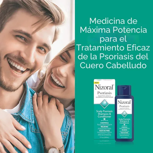 Miniatura 4 de Nizoral Champú y acondicionador para la psoriasis, 11 onzas, tratamiento suave del cuero cabelludo, alivia la picazón, la descamación