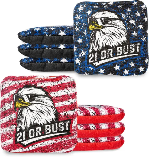 Miniatura 27 de Play Platoon Tournament Series Bolsas de Cornhole - Bolsas de Estilo Profesional de Doble Cara con Lado Resbaladizo y Pegajoso - Juego de 8