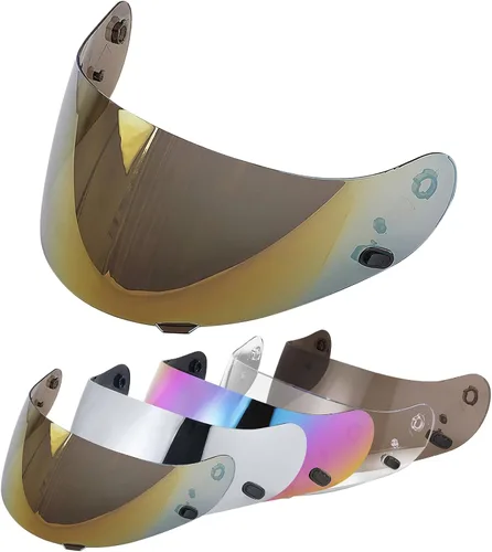 Miniatura 13 de VCOROS Casco de motocicleta, visera de repuesto para casco HJC HJ-09 CL-15 CL-17 CL-16 CL-SP AC-12 FS-10 CS-R1 IS-16 CS-R2 Shield Arcoíris