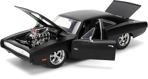 Miniatura 4 de Jada Fast & Furious 1:24 Dom's 1970 Dodge Charger R/T - Auto fundido a presión, juguetes para niños y adultos