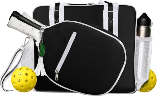 Miniatura 9 de Lola Bolsa Tote de Pickleball para Mujeres - Bolsa de Pickleball de Diseñador con Almacenamiento de Paleta, Bolsillos con Cremallera y Correa
