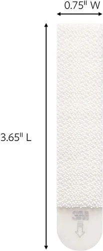 Miniatura 5 de 3M CLAW - Ganchos para cuadros de yeso con capacidad para 25 libras y tiras Command para colgar cuadros, mediano, blanco, 16 pares