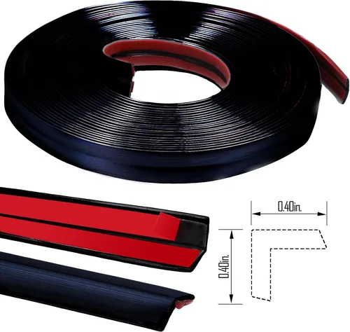 Miniatura 8 de Moldura de pared autoadhesiva de 33 x 0.8 pulgadas, protector de esquina de pared y protector de borde interior exterior para decoración del hogar