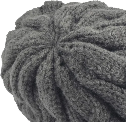 Miniatura 5 de Ruphedy Gorro para hombre con ala de invierno de punto grueso polar visera Beanie con Bill B5042