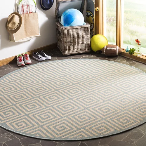 Miniatura 19 de SAFAVIEH Linden Collection - Alfombra lavable para exteriores, alfombra de pasillo de 2.2 x 8 pies, color rojo y crema, no desprende pelusa y fácil