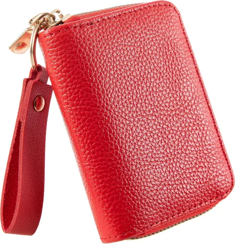 Miniatura 4 de PEIQICHU Estuches de tarjetas para mujer, Rojo -, Moda
