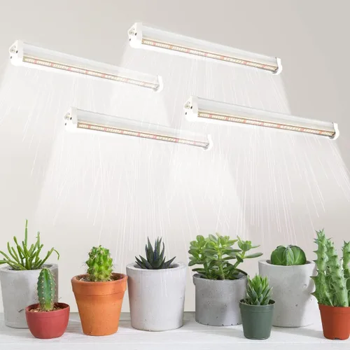Miniatura 9 de GYTF T5 Luces de crecimiento, 408 bombillas LED blancas de espectro completo de alto PPFD tiras de luz para plantas de interior, invernadero, inicio