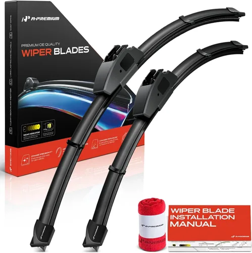 Miniatura 10 de A-Premium Limpiaparabrisas de 24 + 17 pulgadas compatible con Honda Accord 2023-2024, se adapta a brazo de limpiaparabrisas con gancho J