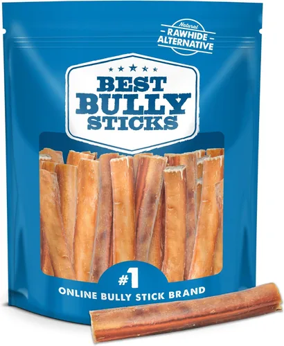 Miniatura 12 de Best Bully Sticks - Palitos de Bully Ahumados con Nogal Jumbo de 6 Pulgadas - 12 Unidades (Paquete de 1) - Natural, Sin Granos y Sin Olor, Aroma