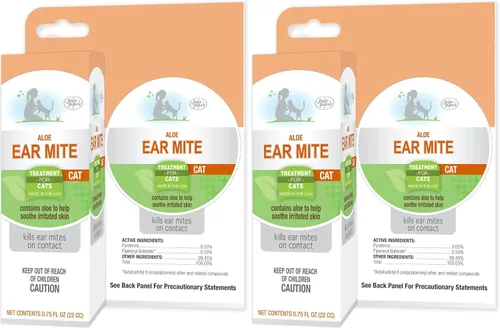 Miniatura 10 de Four Paws Healthy Promise - Solución calmante de aloe para ácaros de oído para gatos, reduce el olor y alivia la picazón, 0.75 onzas líquidas