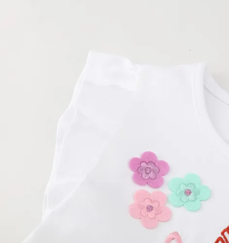 Miniatura 3 de Vestido de tul de verano para niña pequeña, lindo patrón de dibujos animados, vestido de algodón con lentejuelas a rayas para uso diario para bebé