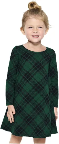 Miniatura 37 de The Children's Place Vestido diario estampado de manga larga para niñas de talla única y niños pequeños