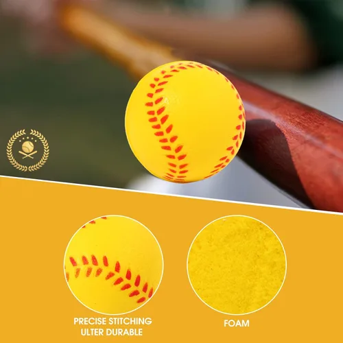 Miniatura 5 de Paquete de 20 mini pelotas de béisbol de espuma de 1.6 pulgadas, perfectas para practicar bateo y lanzar, mejorar tu precisión de bateo