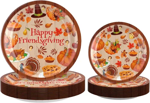 Miniatura 3 de Decoraciones de fiesta de amigos, decoraciones de regalo de amigos, platos y tazas, servilletas, decoraciones de fiesta de Acción de Gracias
